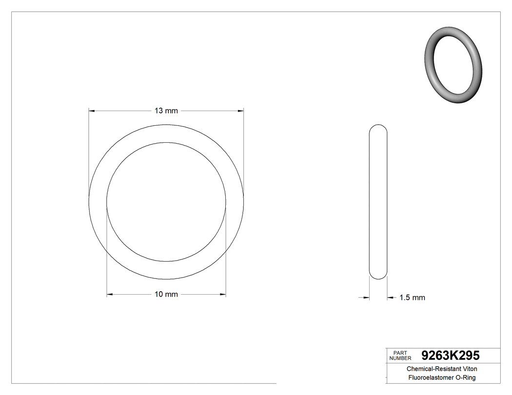 Technical drawing - 9263K295